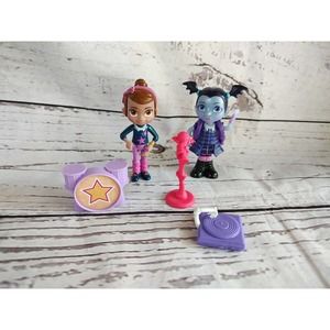 Disney Vampirins And Poppy Figure With Drums Turn Table Microphone